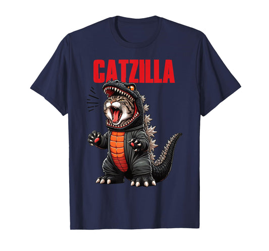 Cute Kitty Catzilla T-Shirt for Cat Moms & Dads