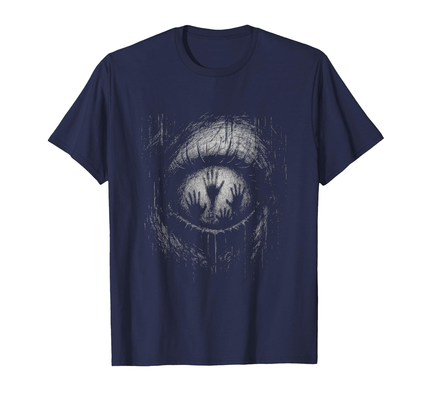 Horror Creepy Eye Ghost Hands Grunge Goth Alt Aesthetic T-Shirt