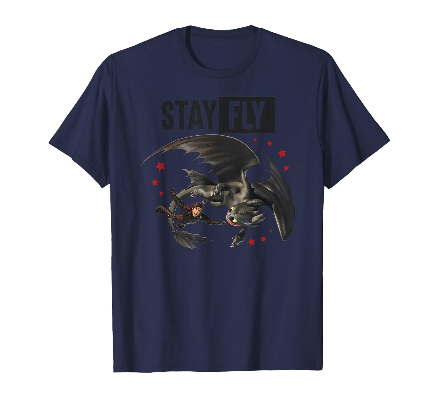 DreamWorks How to Train Your Dragon 3 Stay Fly Toothless T-Shirt