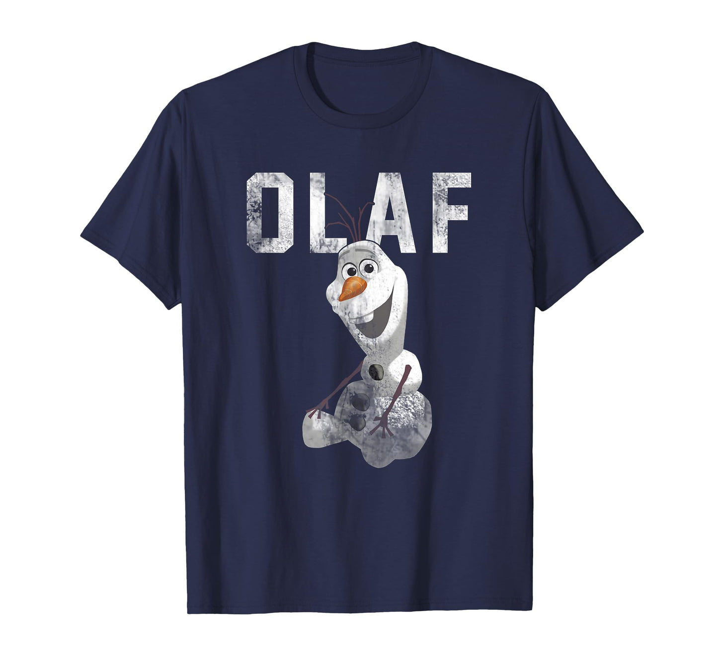 Disney Frozen Cute Olaf Distressed Big Chest Portrait T-Shirt
