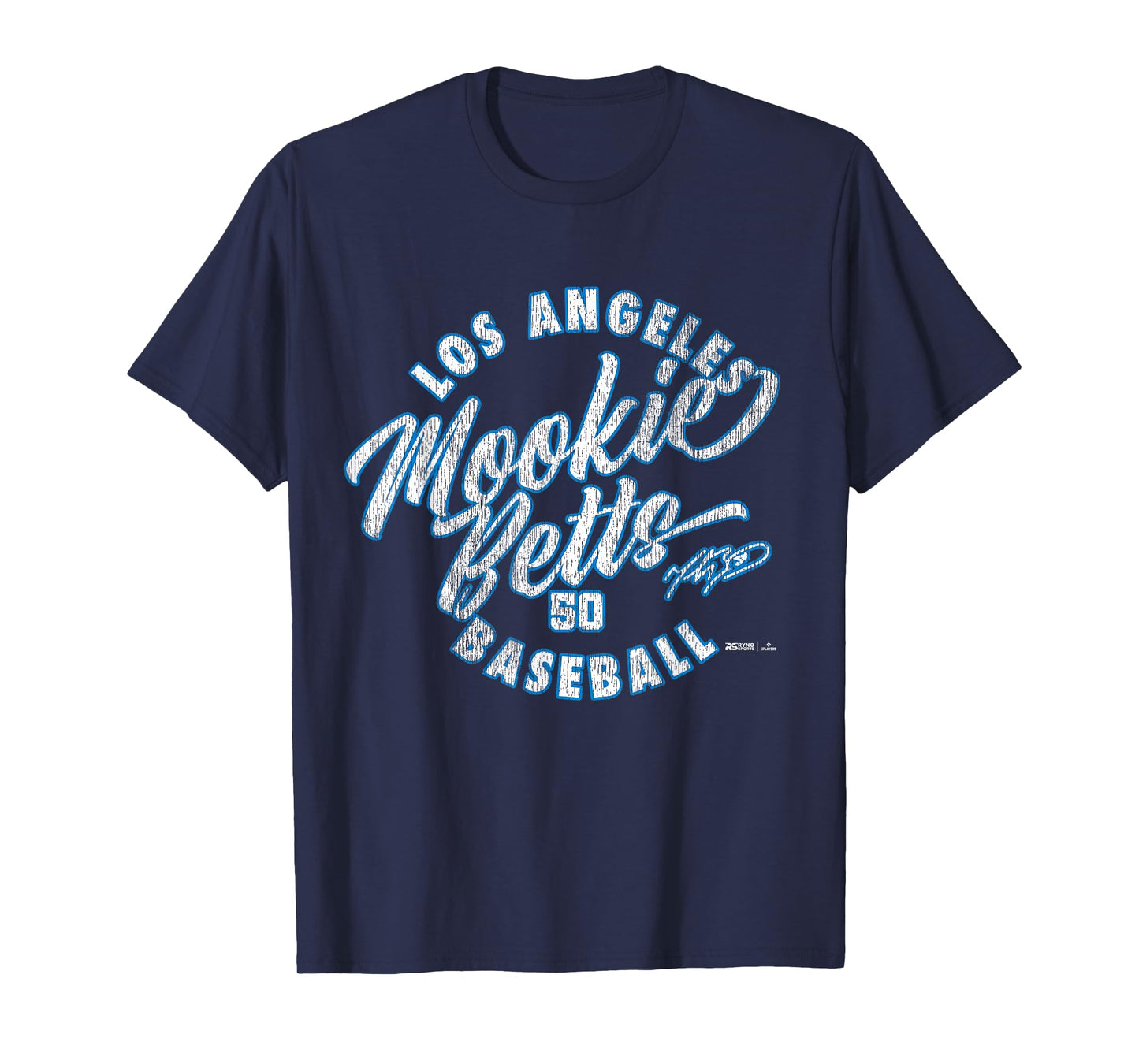 Mookie Betts Los Angeles Baseball Vintage Cursive MLBPA T-Shirt