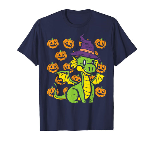 Dragon Pumpkins Happy Halloween Cute Costume Men Women Kids T-Shirt