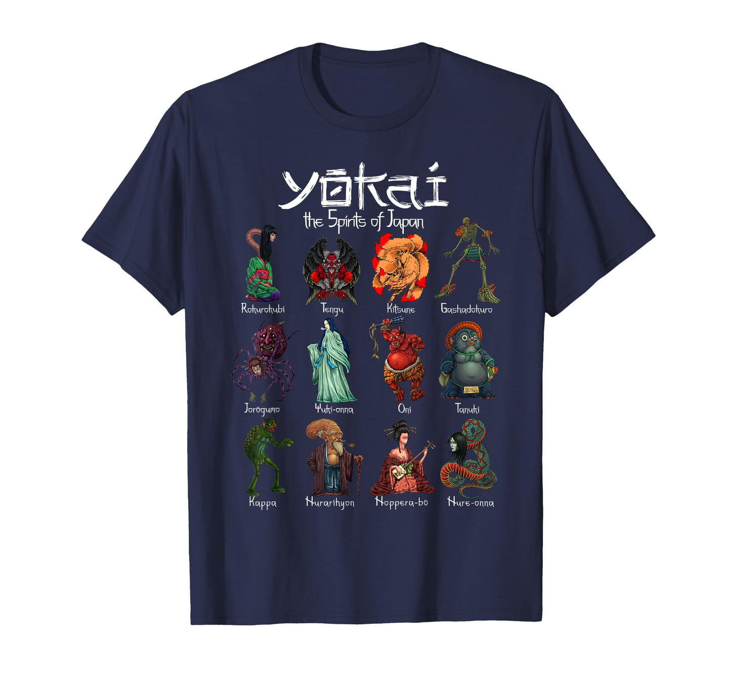 Different Yokai of Japan T-Shirt