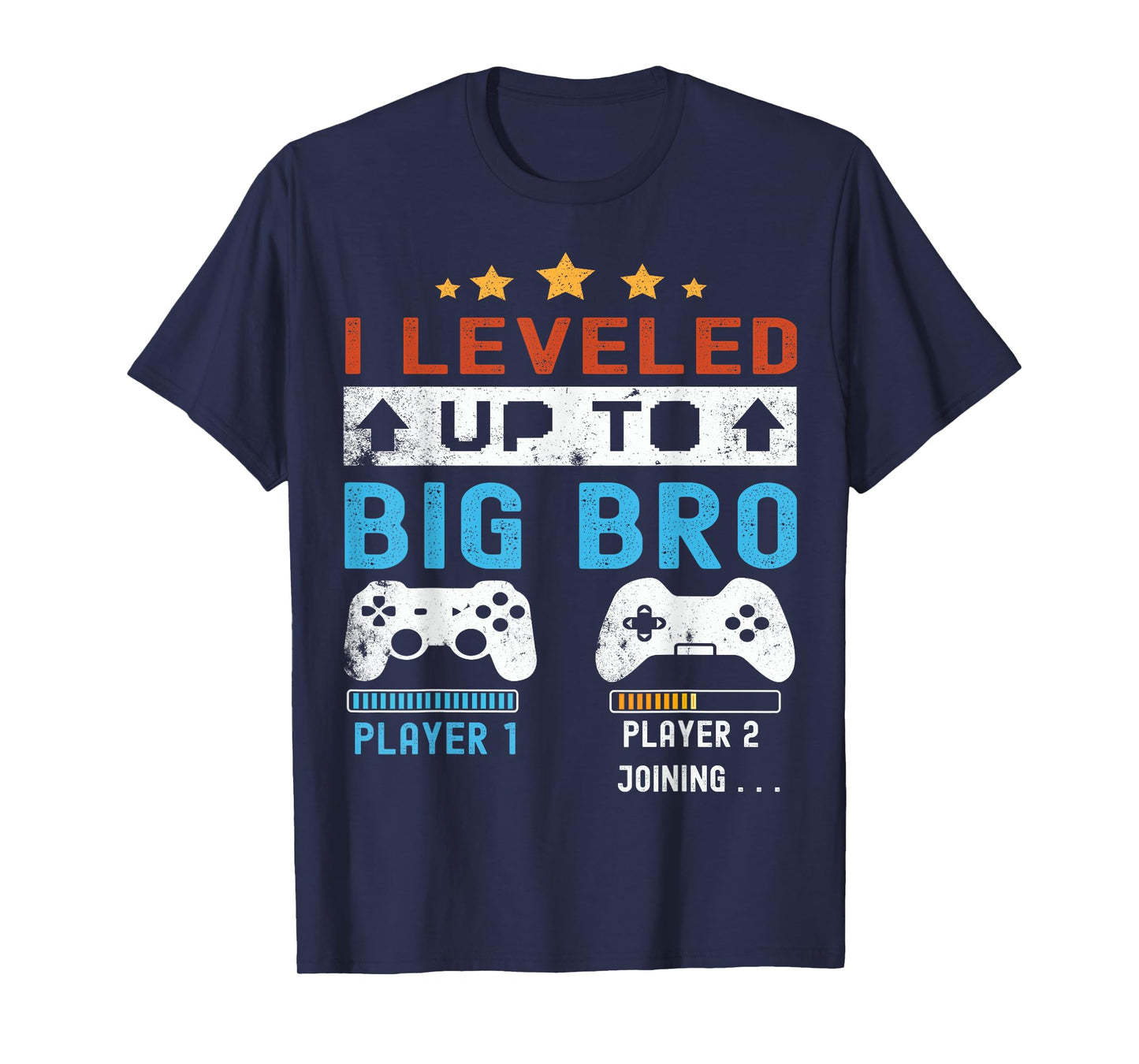 I leveled up to Big Bro! Gamer Big Brother 2025 Boys Vintage T-Shirt
