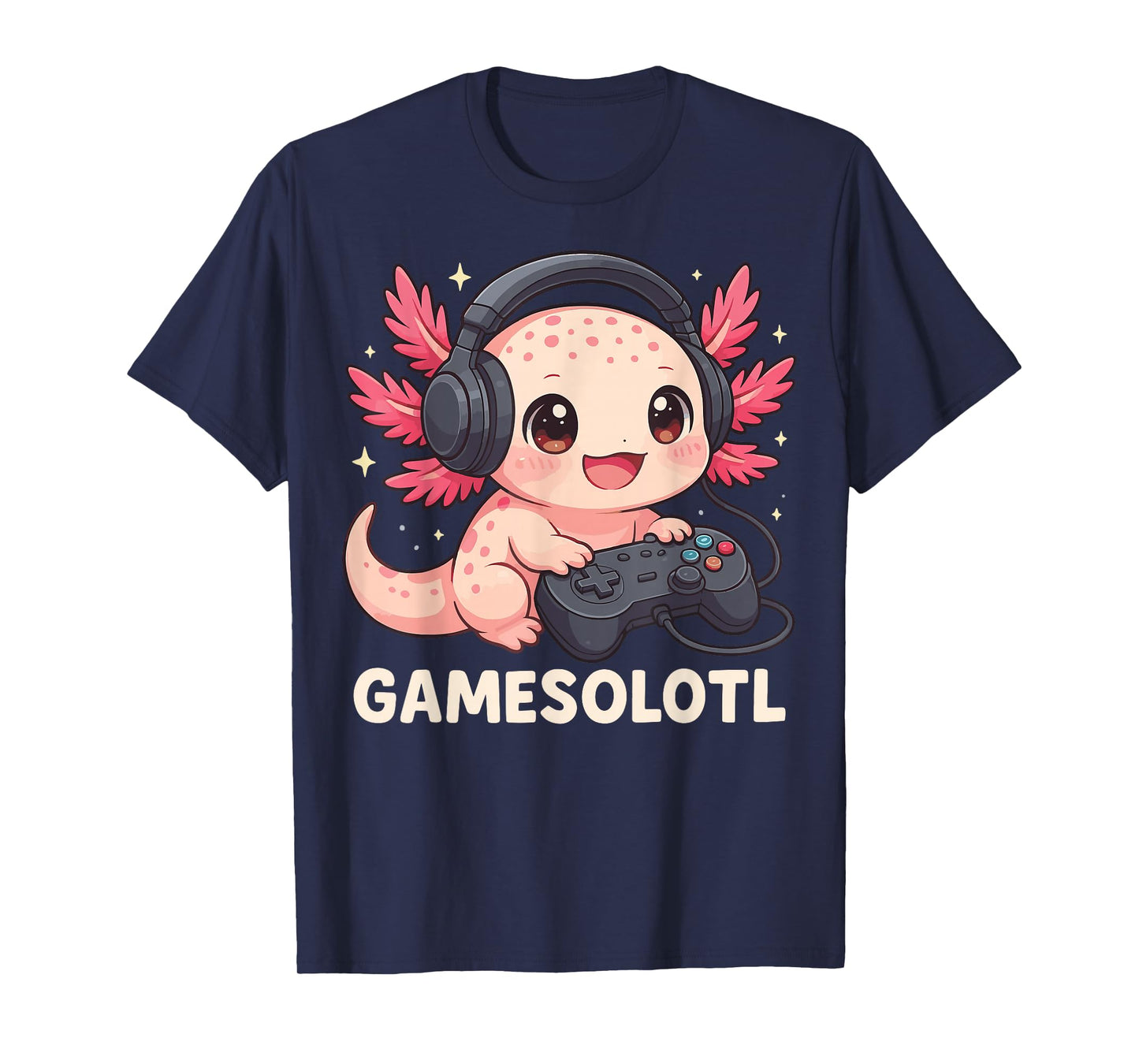 Gamesolotl Axolotl Gamer Gaming Anime T-Shirt