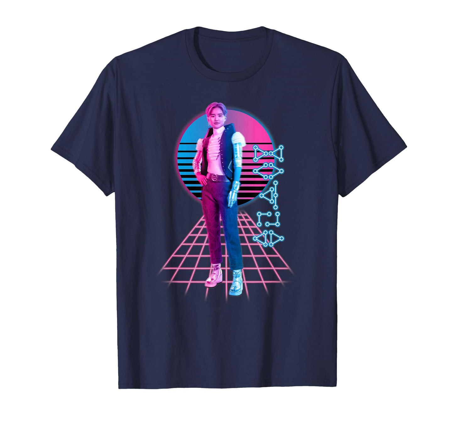 Disney Zombies 3 A-Spen Neon Standing Pose T-Shirt