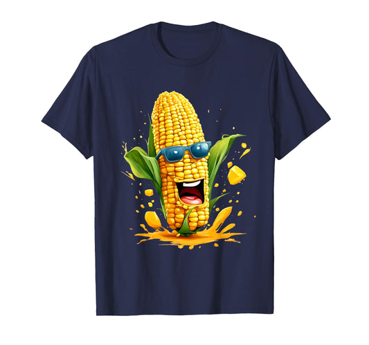 Funny Corn Design For Sweet Corn Men Women Kids T-Shirt