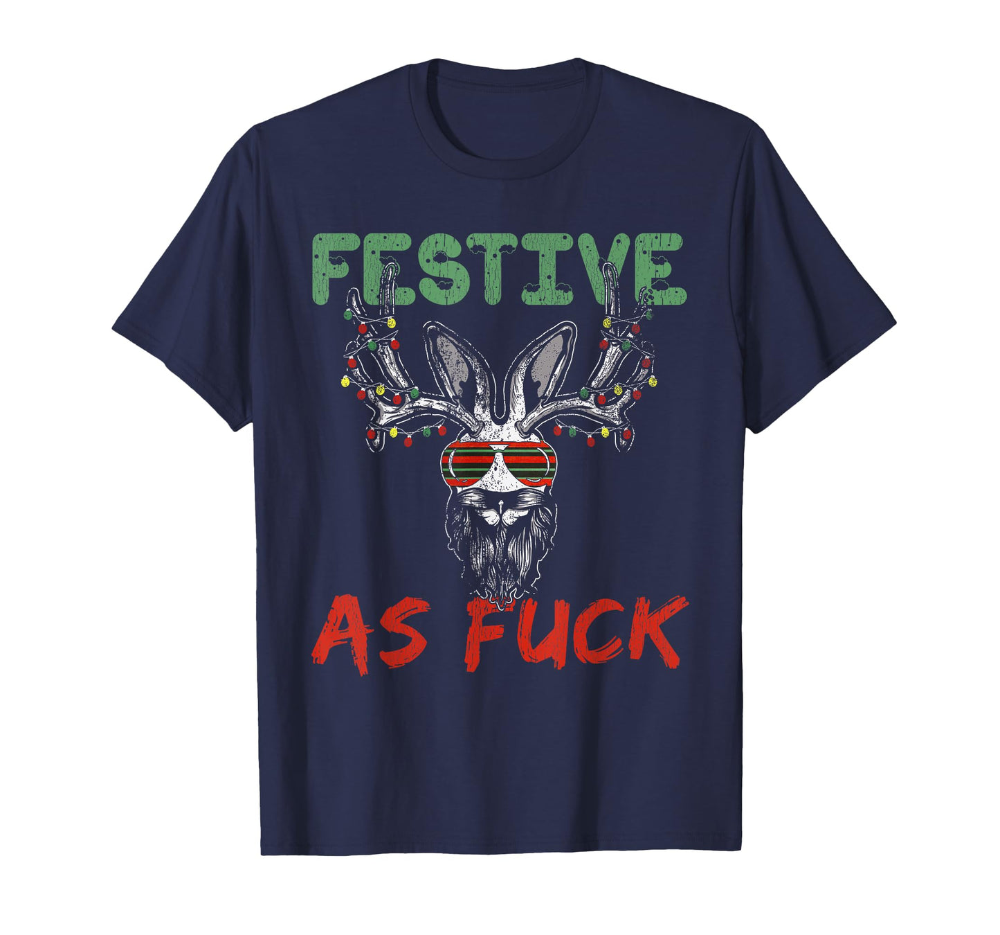 Dirty Christmas shirt - festive as fuck vintage holiday tee T-Shirt