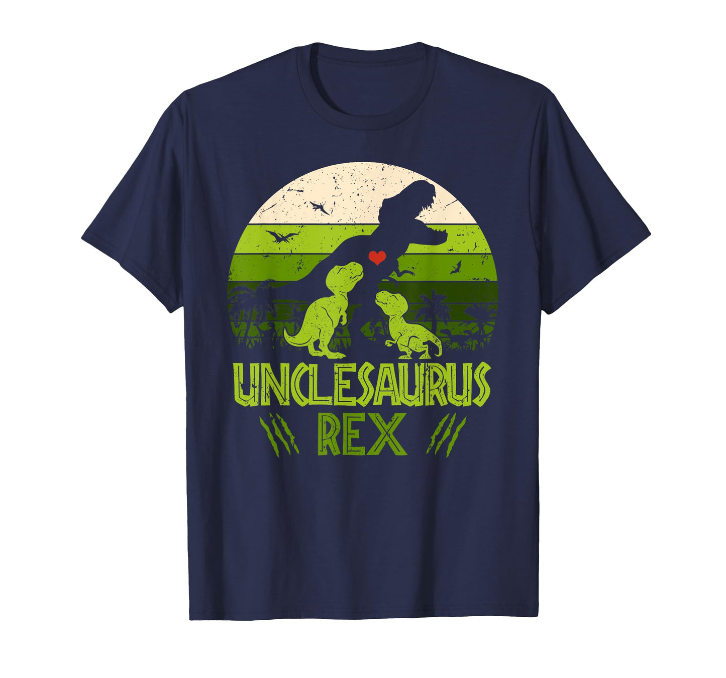 Unclesaurus Rex 2 Kids Sunset Tshirt For Fathers Day Gift T-Shirt