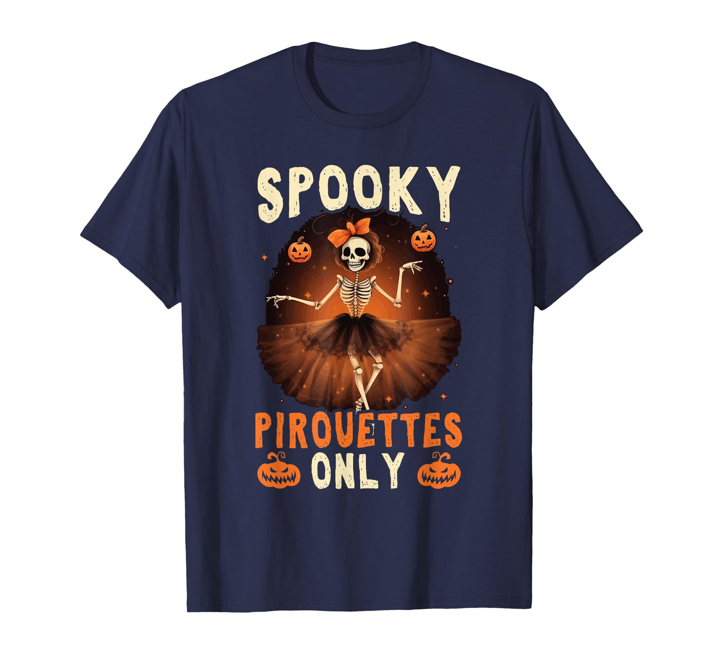 Halloween Ballerina Scary Trick Or Treat Spooky Ballet T-Shirt