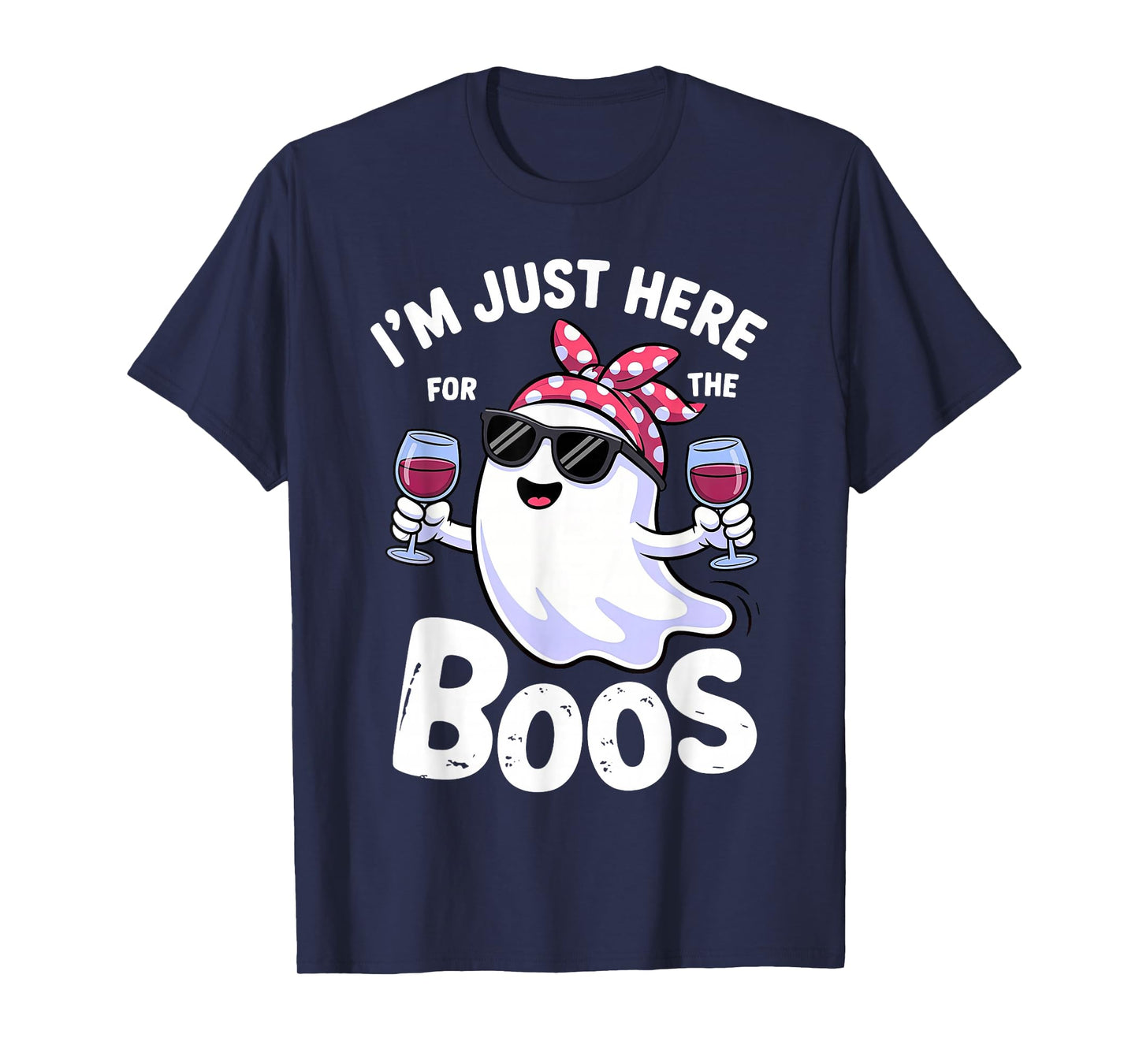 I'm Just Here for The Boos Halloween Women Ghost T-Shirt