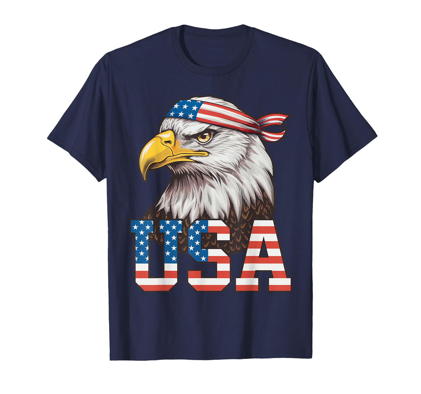 USA American Flag Men Women Kids Bald Eagle Patriotic T-Shirt