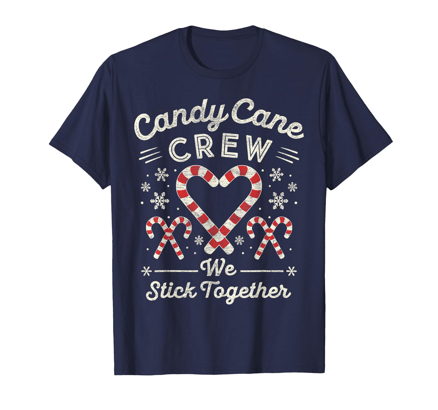 Christmas Candy Cane Heart Holiday Family Matching Pajama PJ T-Shirt