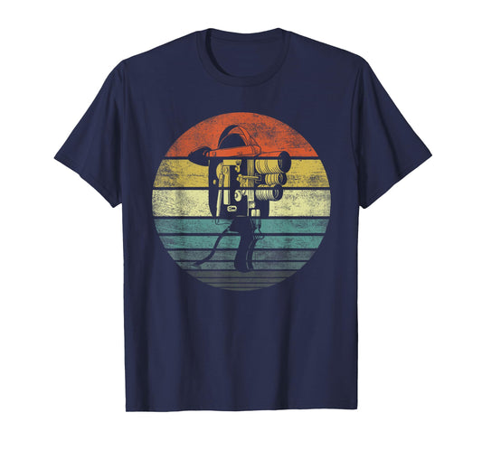 Cameraman Videographer Gifts Funny Retro Camera Filmmaker T-Shirt