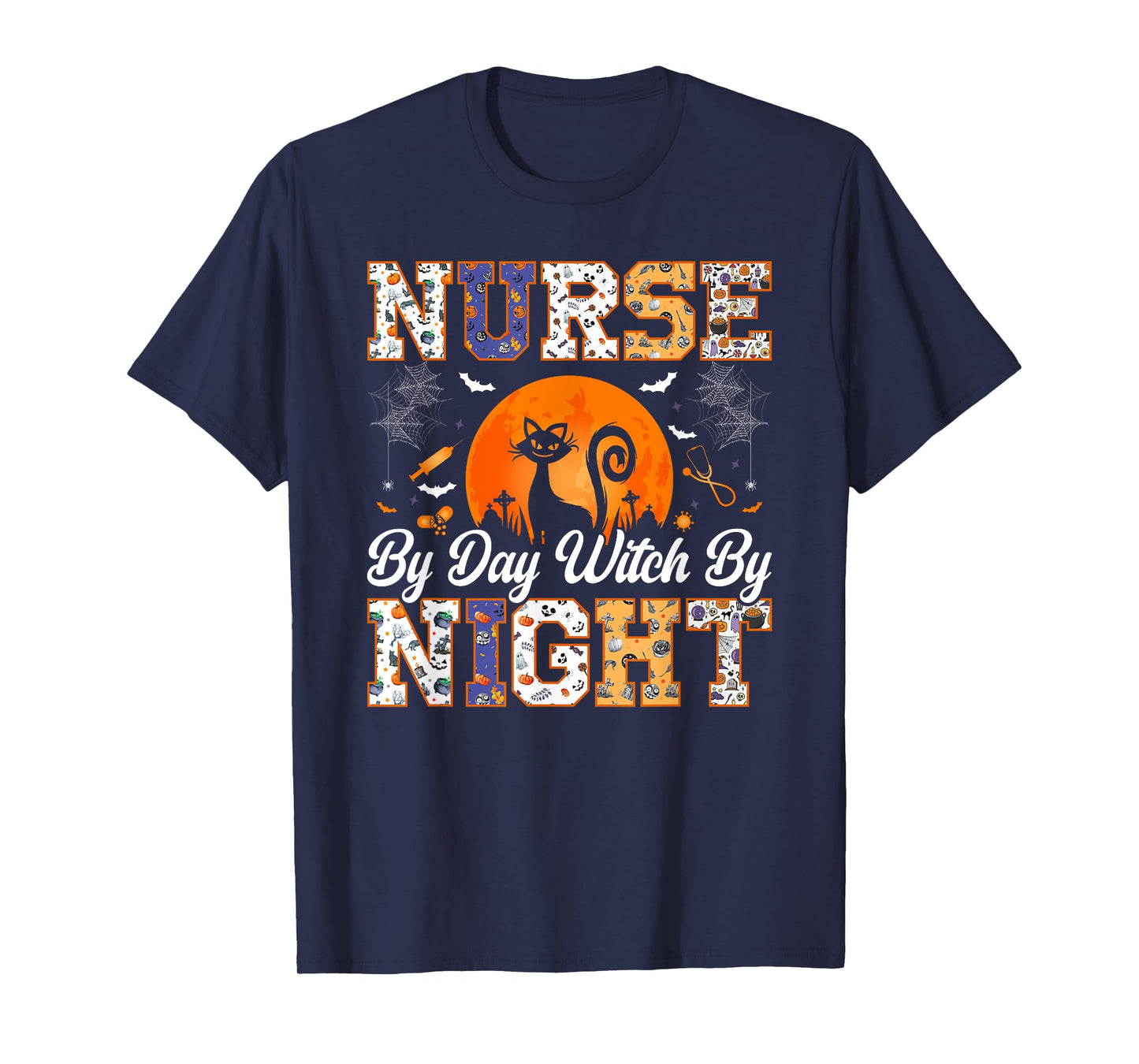 Night Halloween Boo Crew Nurse Halloween For Nurses RN T-Shirt