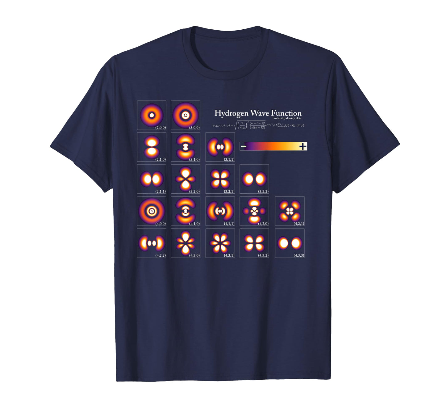 Sheldon Nerdy Hydrogen Wave Function Chemistry Teacher Geek T-Shirt