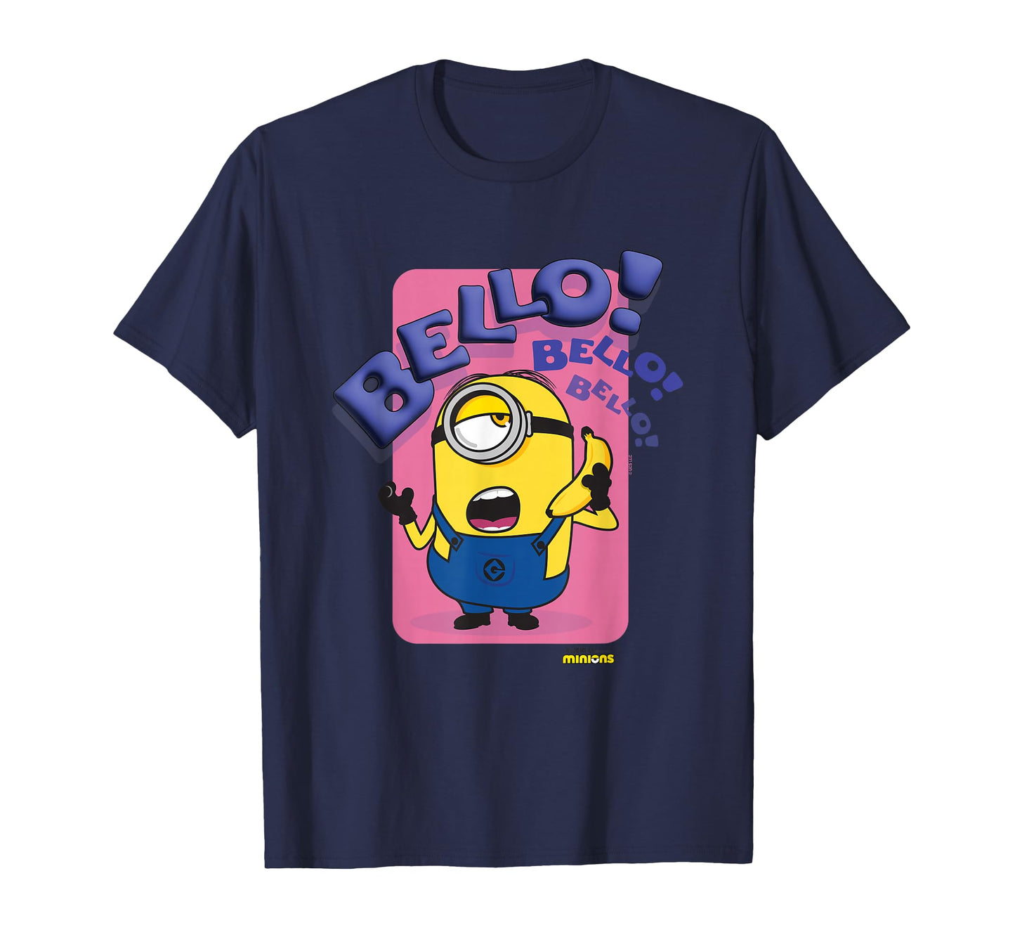 Minions Bello! Bello! Bello! Stuart Talking On Banana Phone T-Shirt
