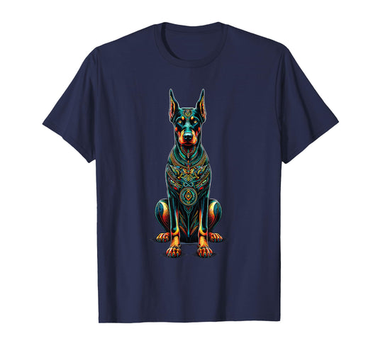 Mandala Art Doberman Pinscher Dobermans Dobie T-Shirt