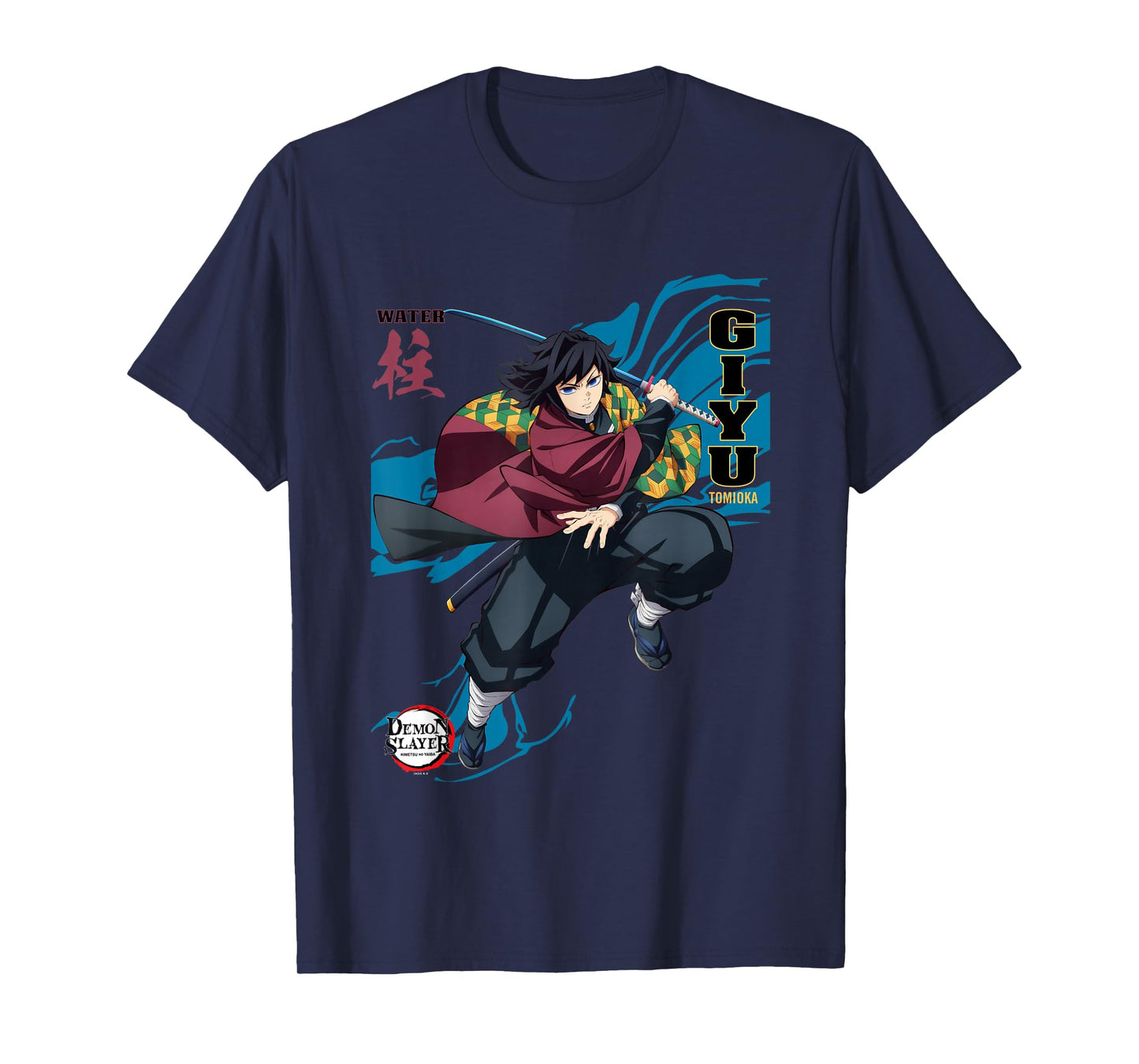 Demon Slayer: Infinity Castle Giyu Tomioka Water Art T-Shirt