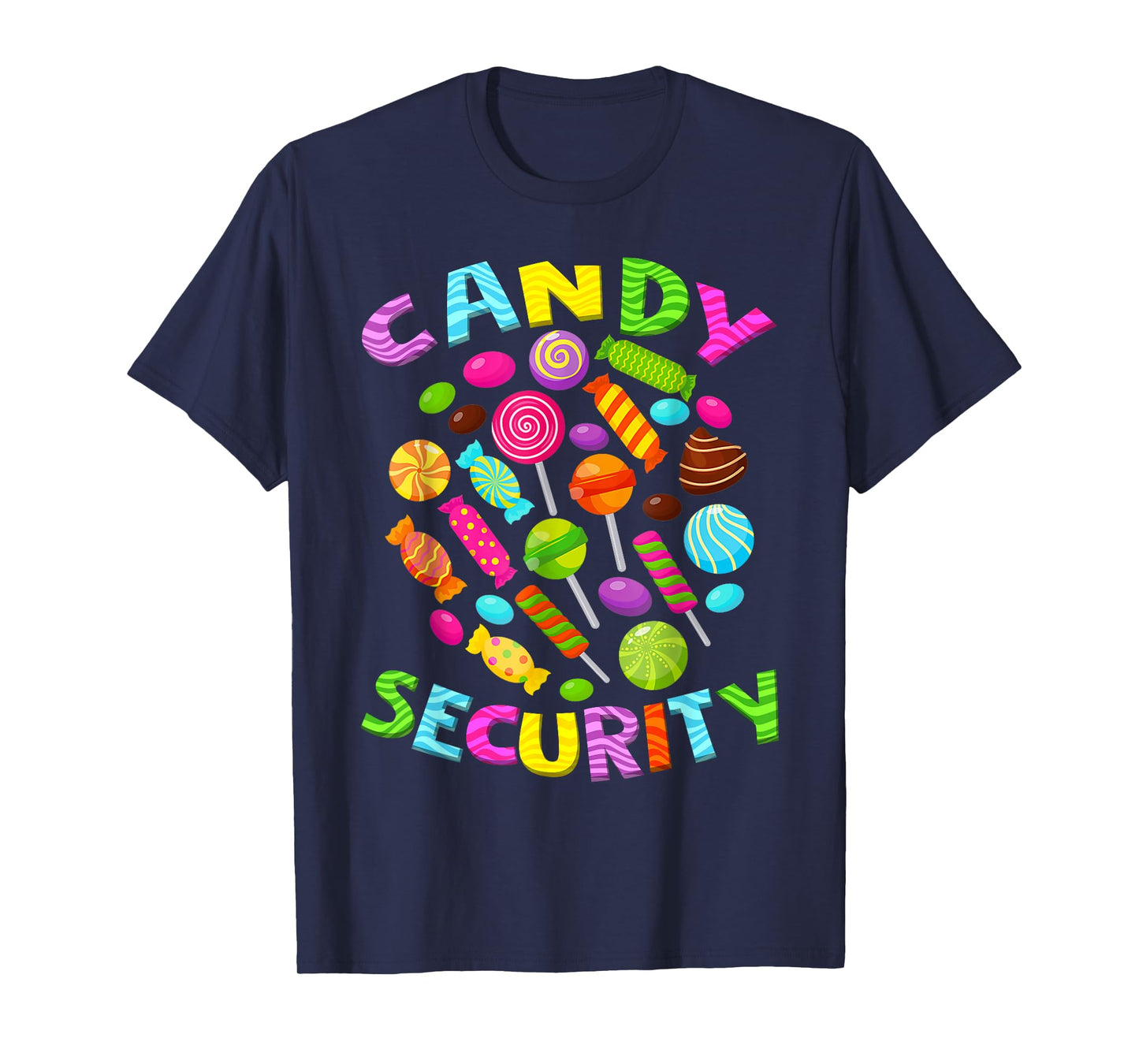 Candy land costumes adult candy land crew candy security T-Shirt