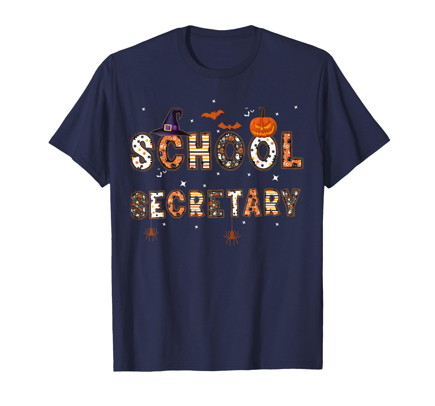 School Secretary Halloween For Scary School Secretary Women T-Shirt