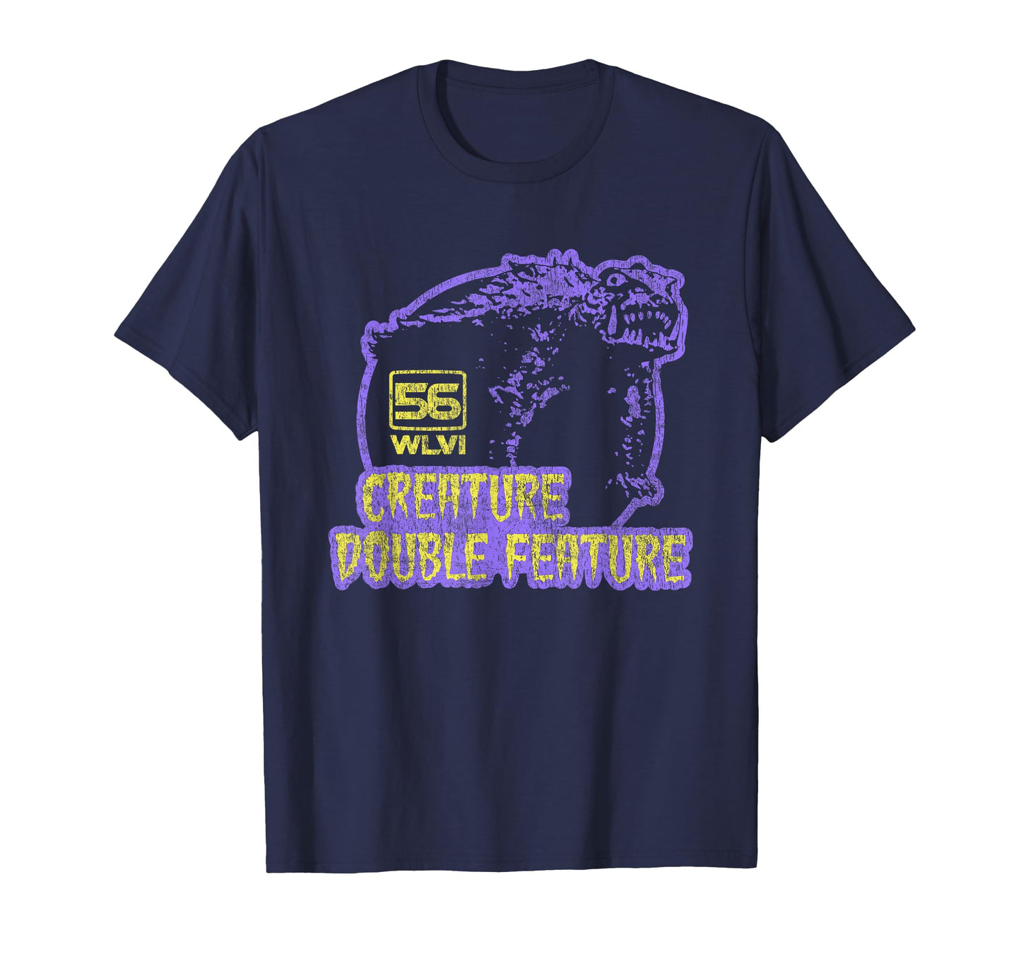 Creature Double Feature Retro 1970s T-Shirt