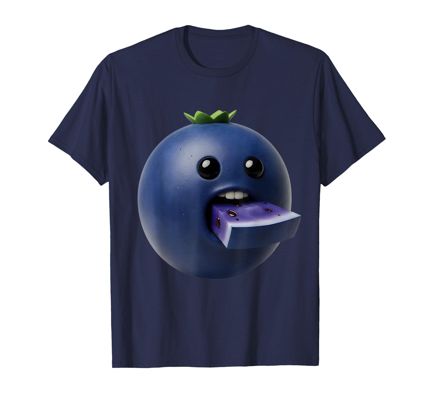 Niche Fruits Funny Blueberry Meme Brainrot Surreal T-Shirt