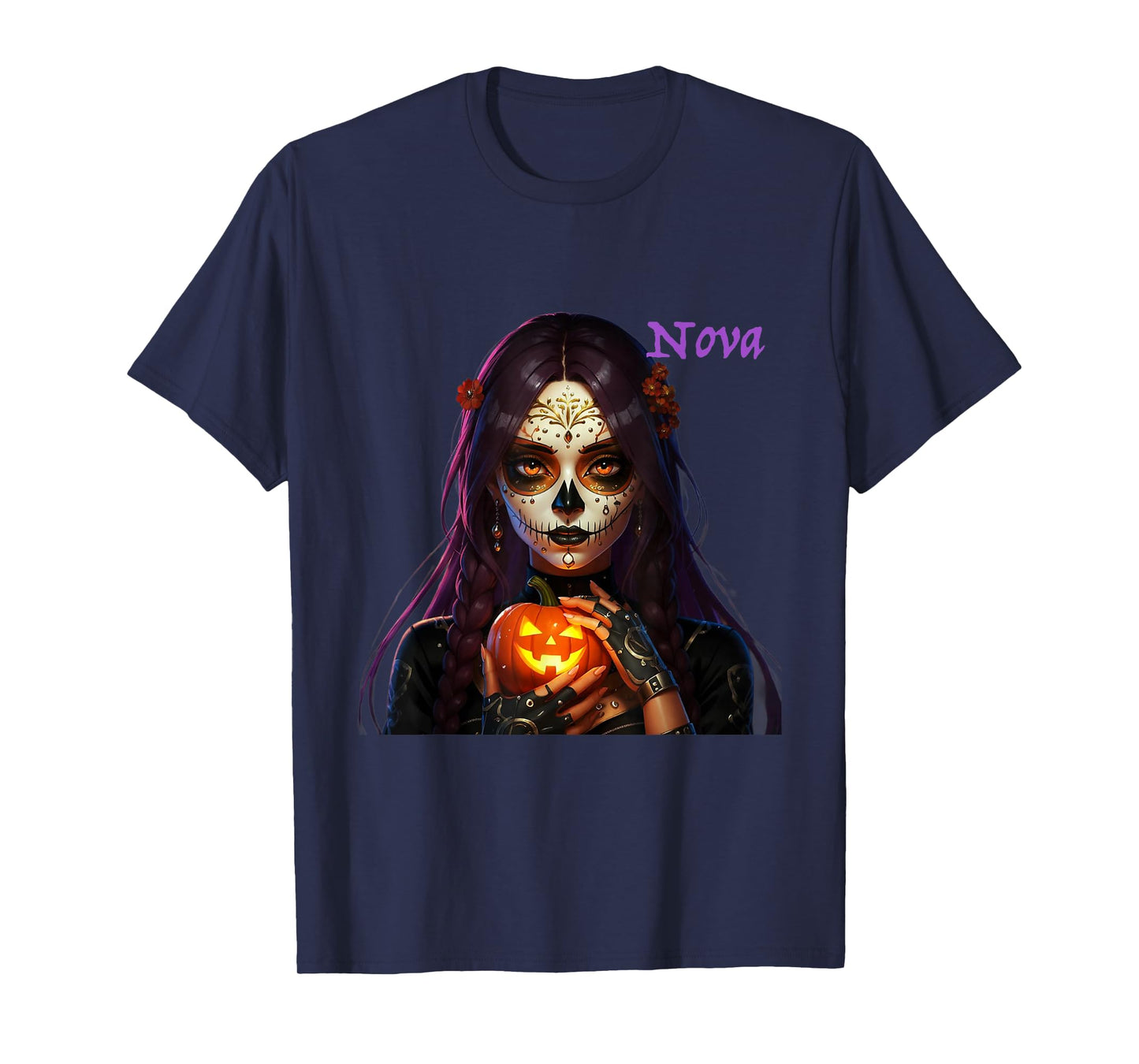 Dia de Los Muertos Nova Edition, Anime Art Design T-Shirt