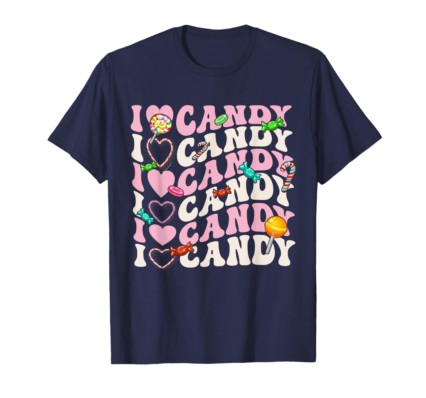I Love Candy Halloween Party Cute Trick or Treat Candyland T-Shirt