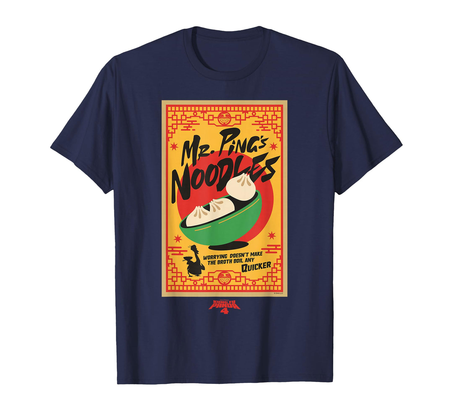 DreamWorks Kung Fu Panda 4 Mr. Pings Noodles T-Shirt
