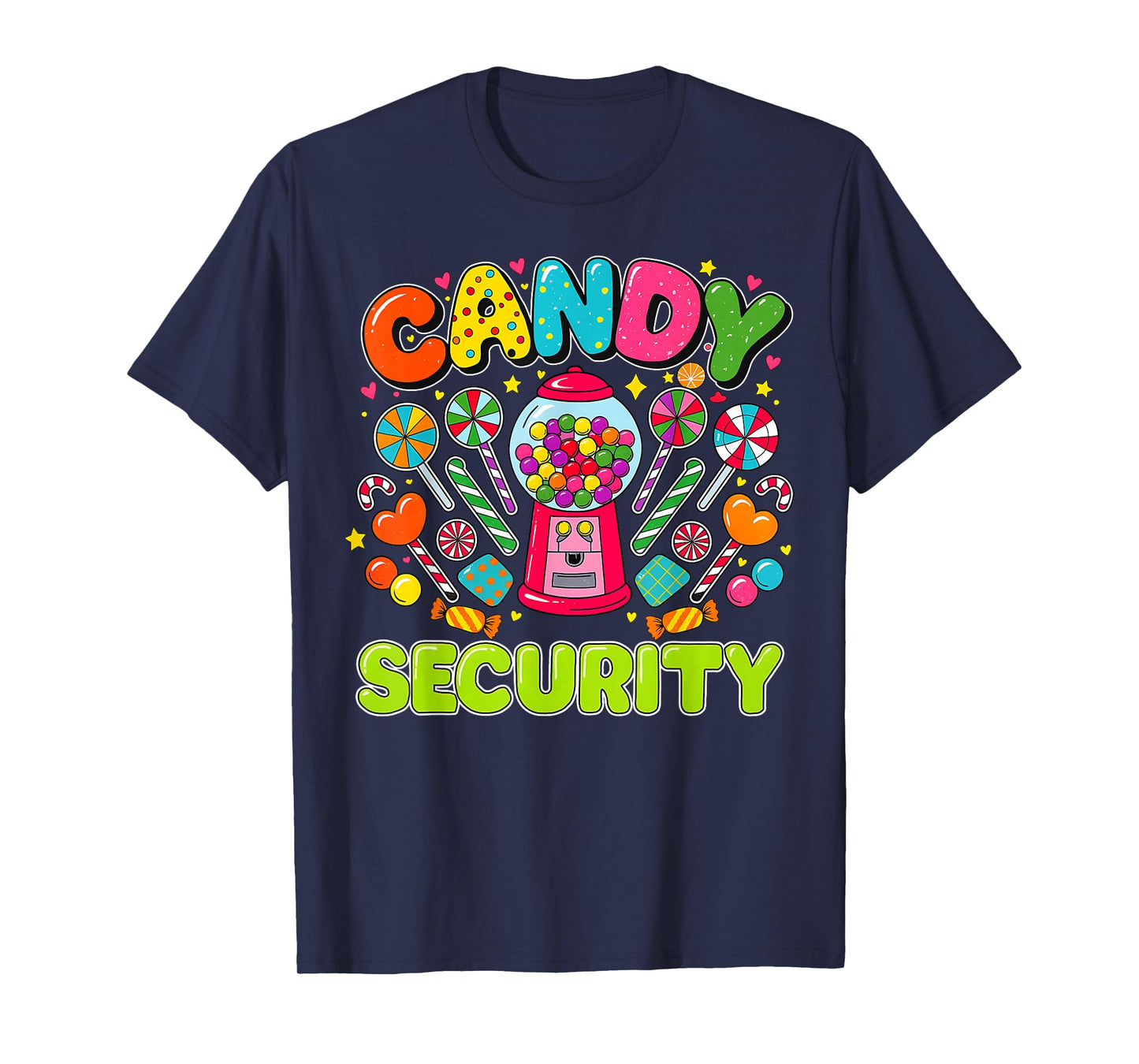 Candy Security Candy Costume Funny Candy Squad Women Girls T-Shirt