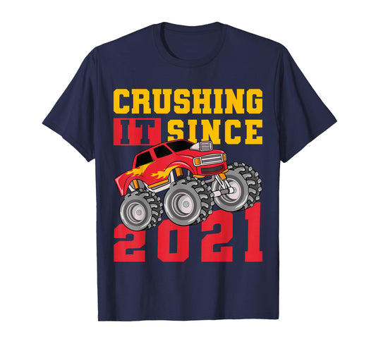 Retro Vintage Crushing It Since 2021 Birthday T-Shirt