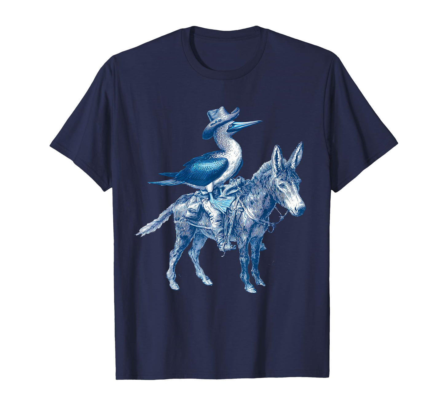 Blue Footed Booby Cowboy Vintage Cowgirl Western Country T-Shirt