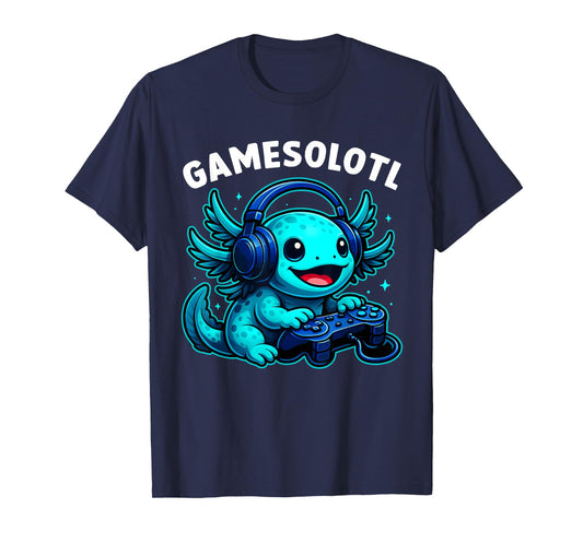 Gamesolotl Axolotl Video Games Kawaii Anime Gamer Gaming T-Shirt