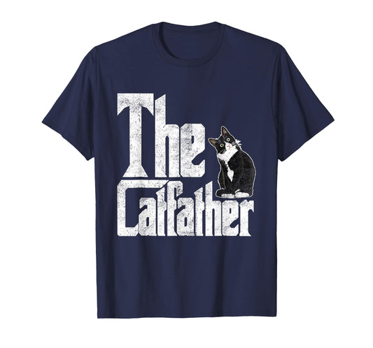 The Catfather Cat Father Mafia Funny Parody Fathers Day T-Shirt
