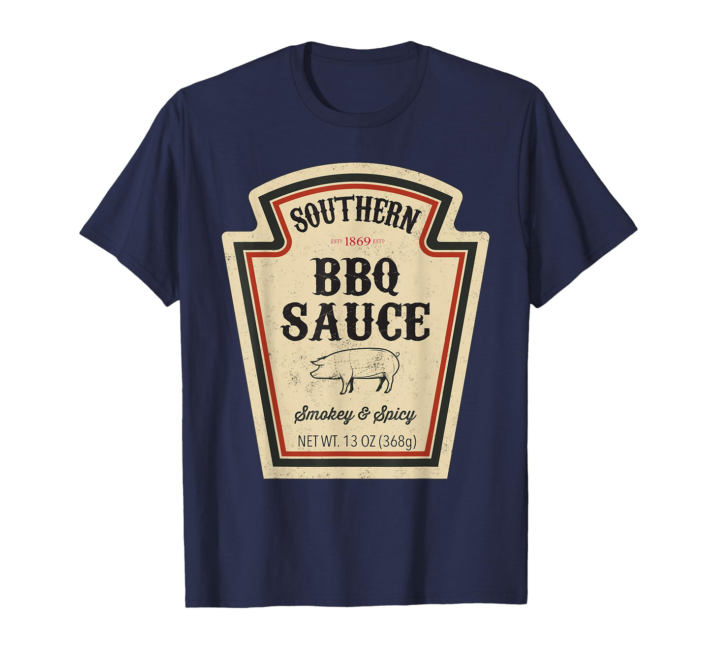 Halloween Matching Costume Southern BBQ Sauce Bottle Label T-Shirt
