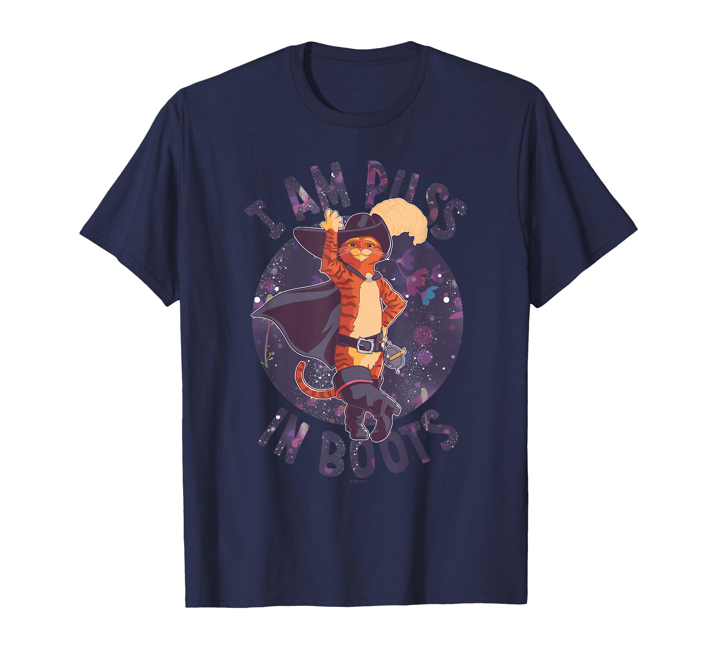 DreamWorks Puss in Boots: The Last Wish Celestial Puss Logo T-Shirt Small