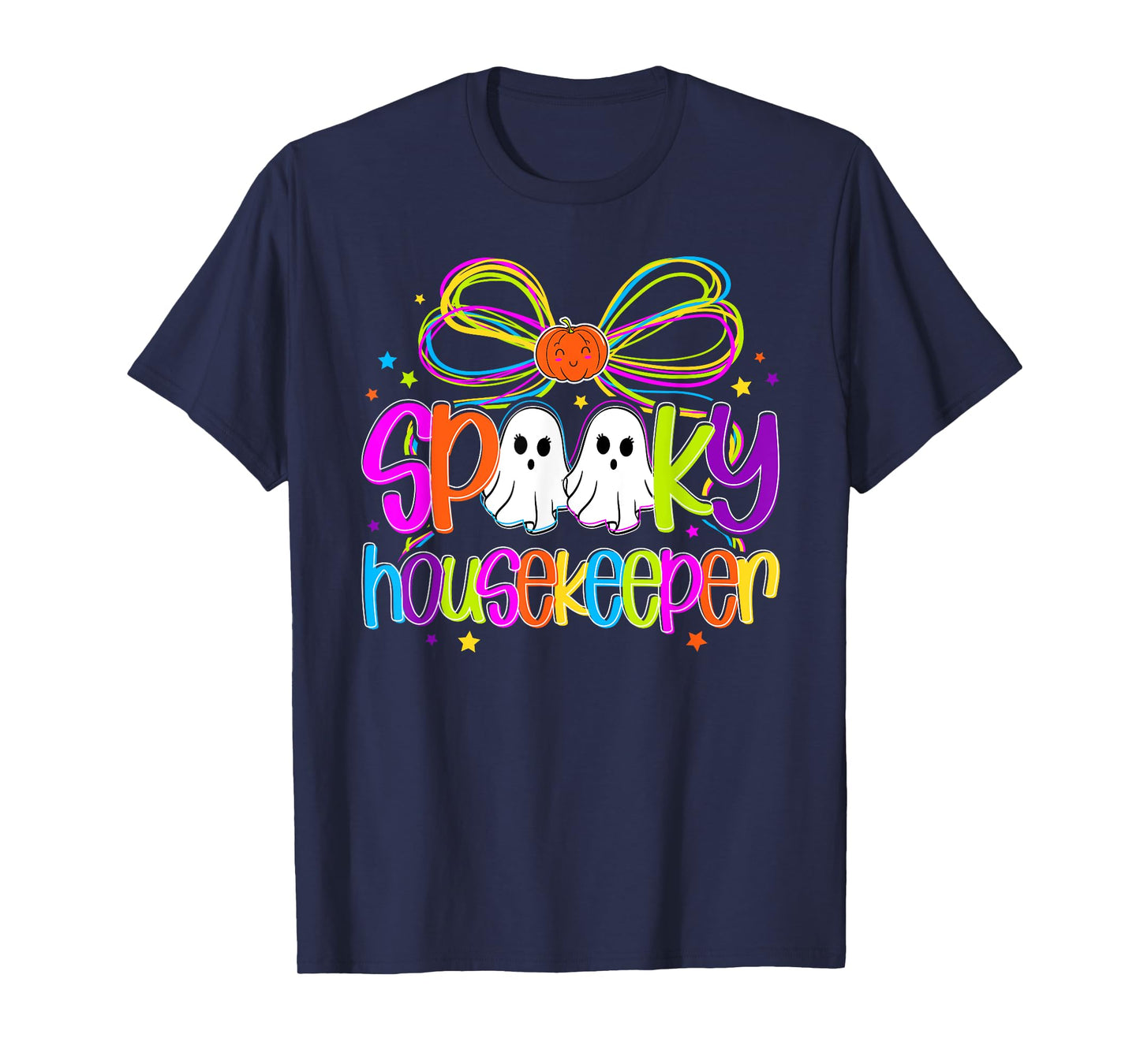 Spooky Housekeeper Halloween Housekeeping Coquette T-Shirt