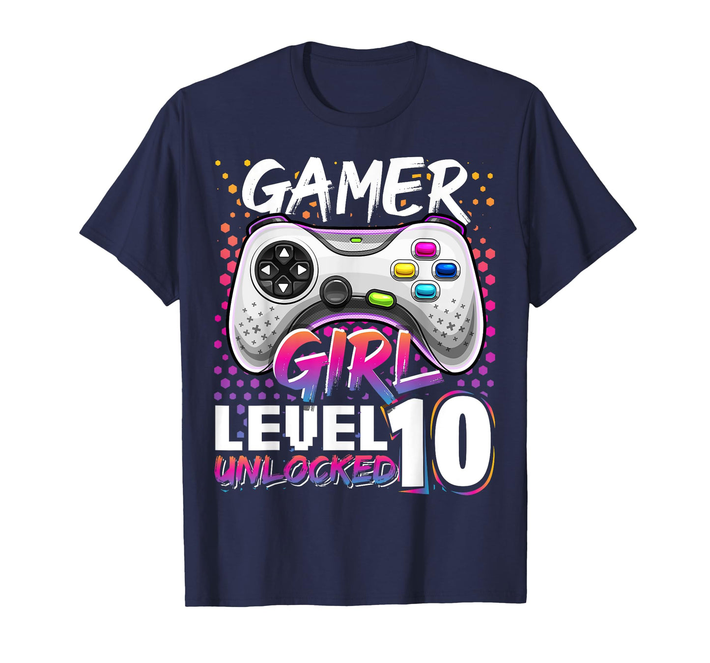 Gamer Girl Level 10 Unlocked Video Game Birthday Gift Girls T-Shirt