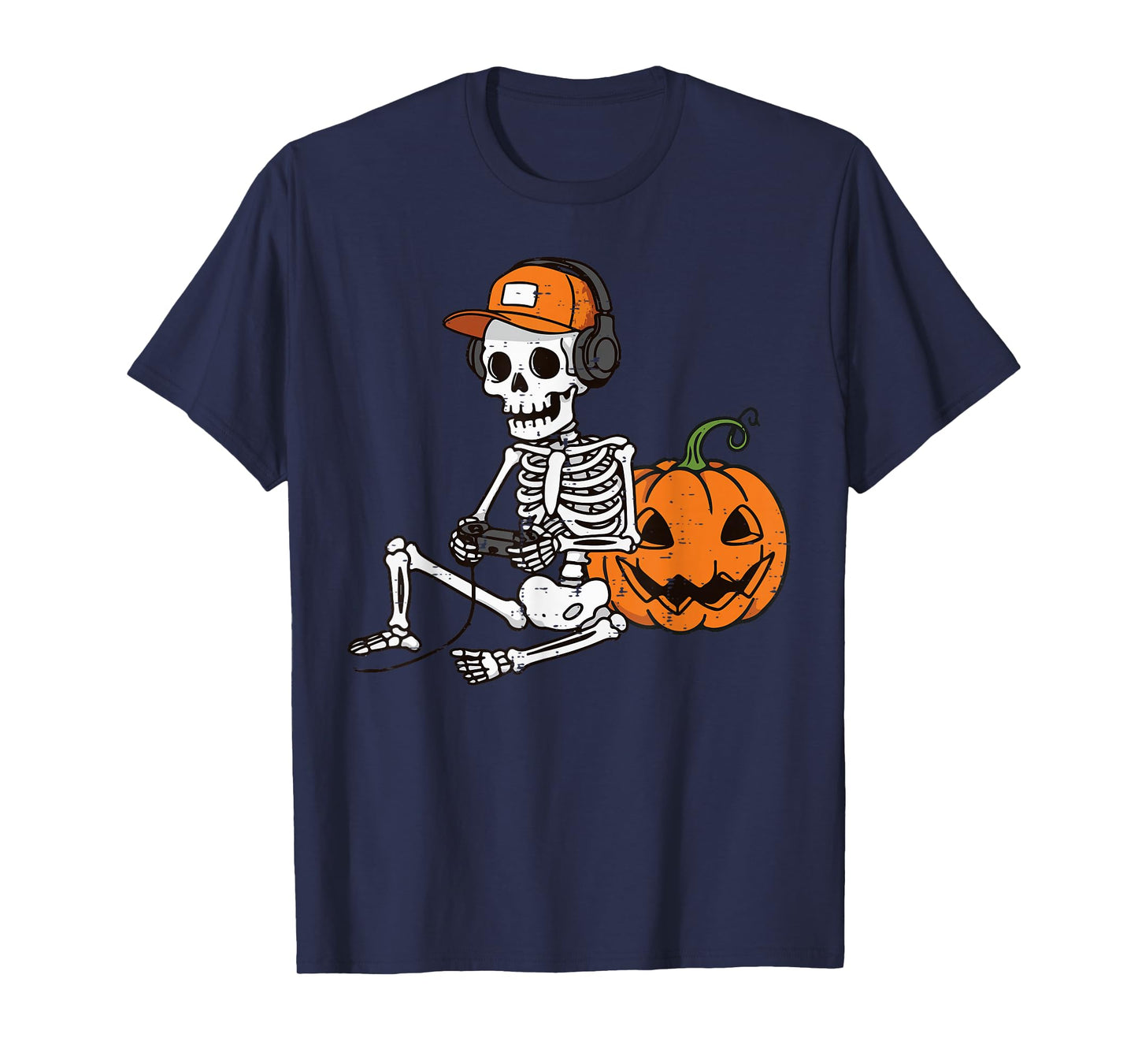 Halloween Gaming Skeleton Gamer Costume Men Boys Kids Teens T-Shirt