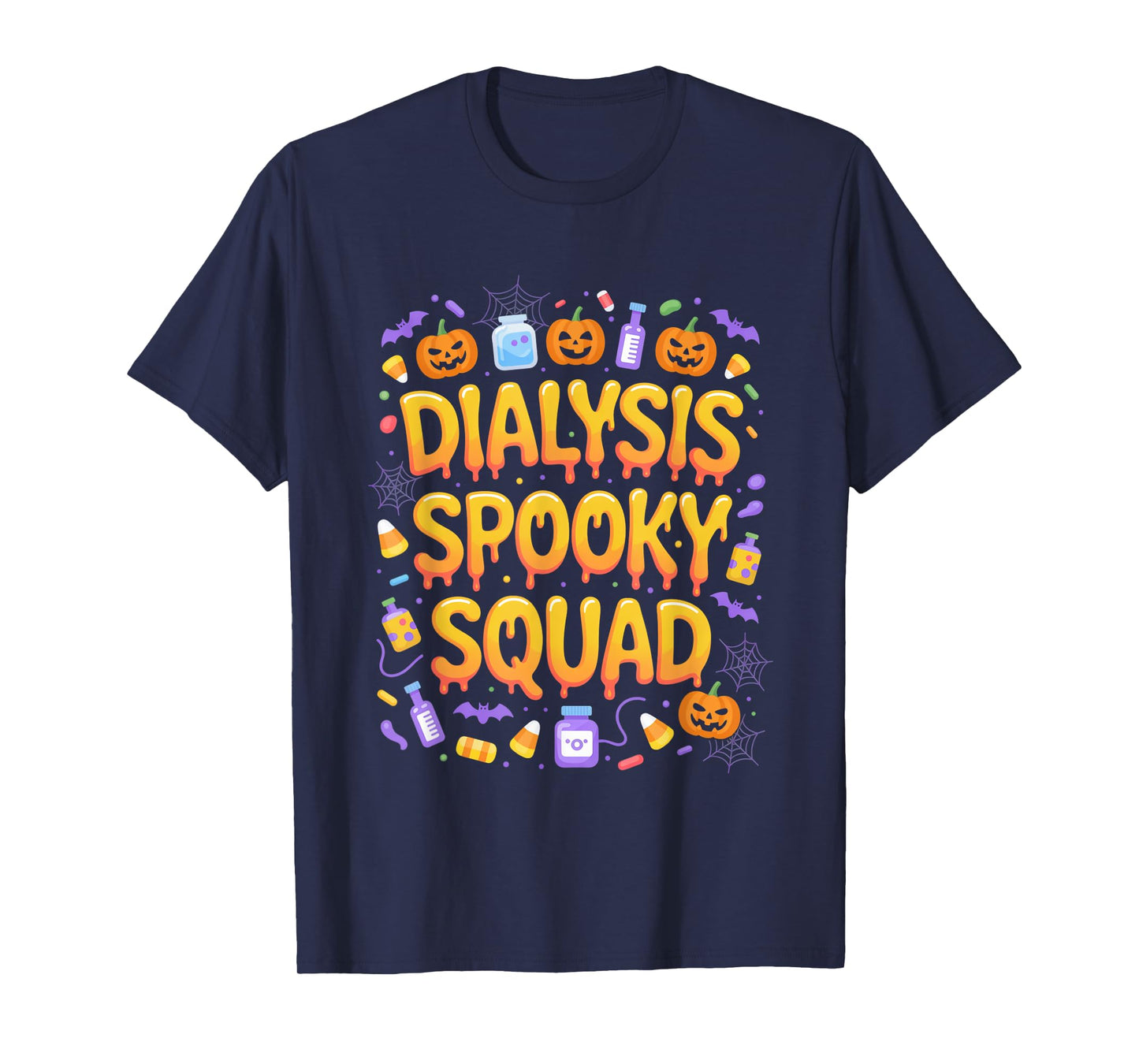 Funny Spooky Dialysis Boo Crew Halloween Theme Party T-Shirt