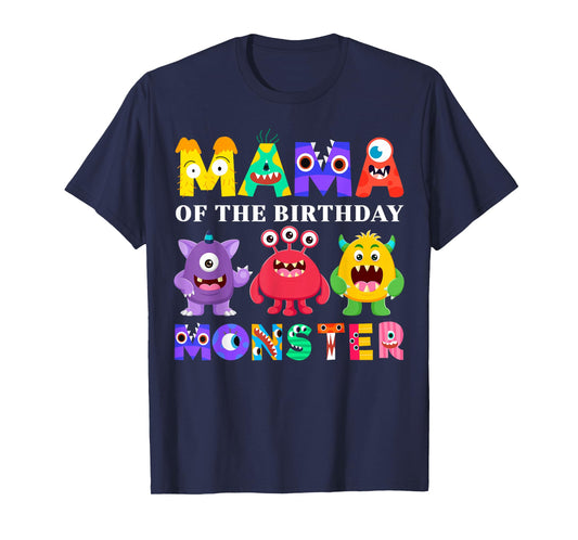 Mama Little Monster Kids 1st Birthday Party Family Monster T-Shirt