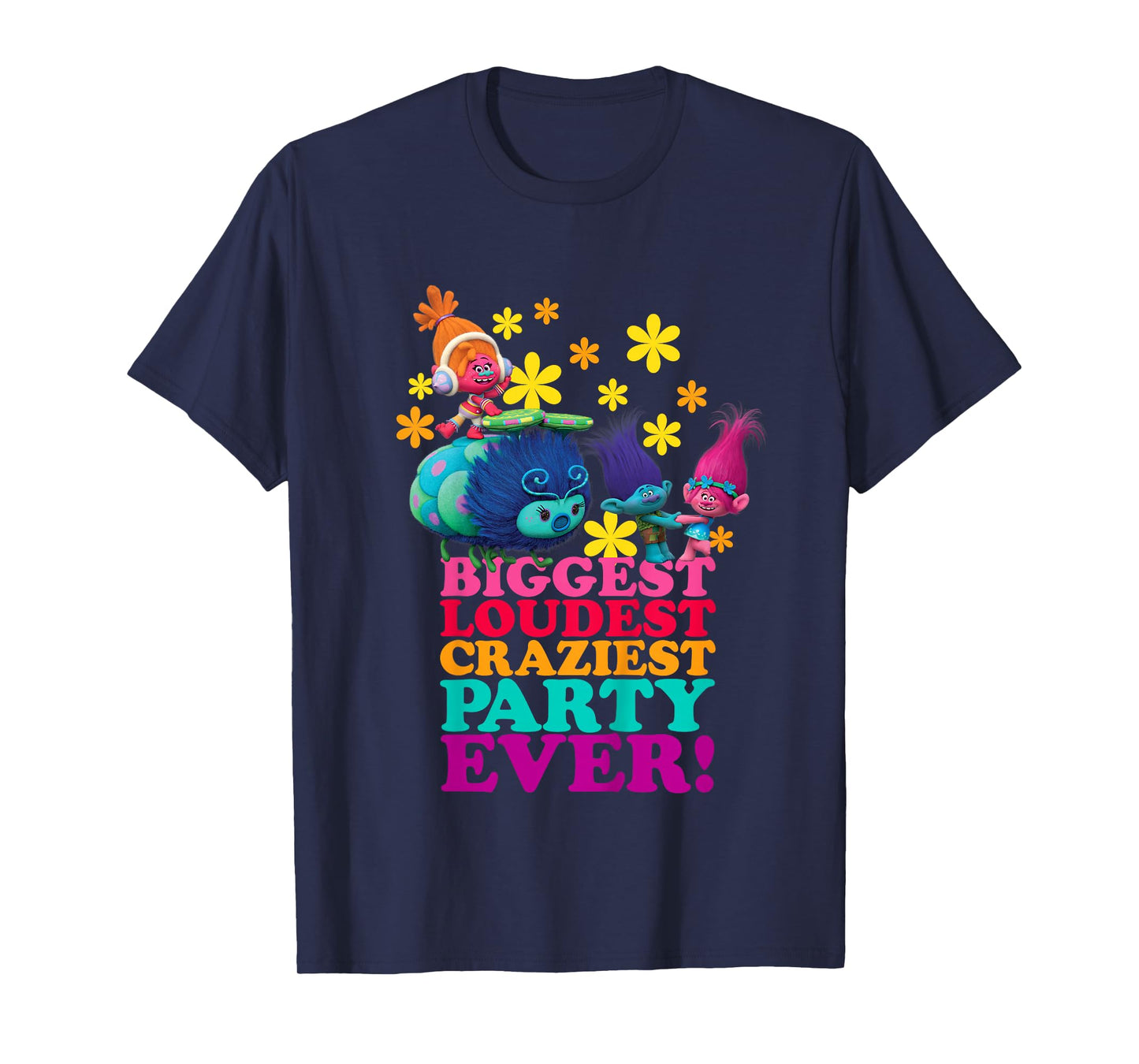 Kids Trolls Character Party T-Shirt