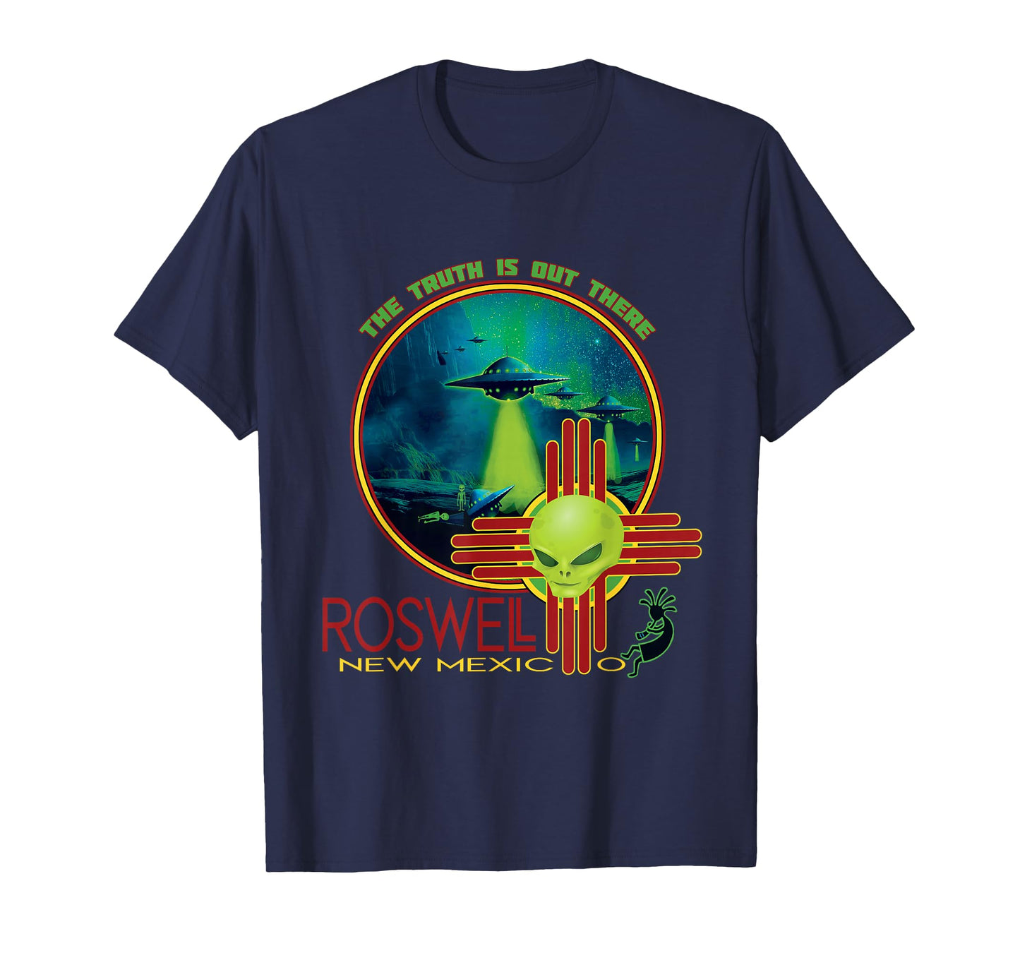 Roswell New Mexico Alien Spaceship Crash Souvenir T-Shirt
