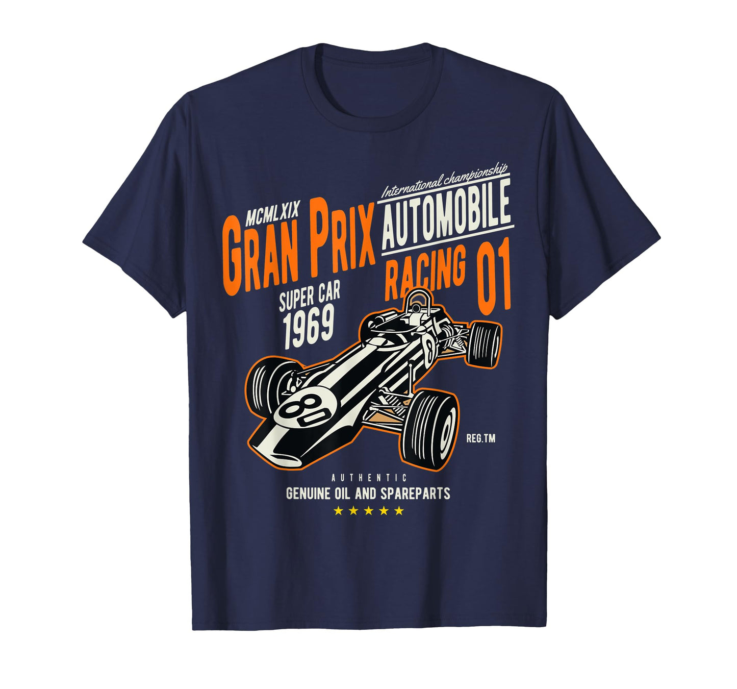 Vintage Car Racing Shirt Gran Prix 60s Auto Lovers Gift T-Shirt