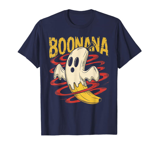 Boonana Cute Ghost Banana Halloween Costume Men Women Kids T-Shirt