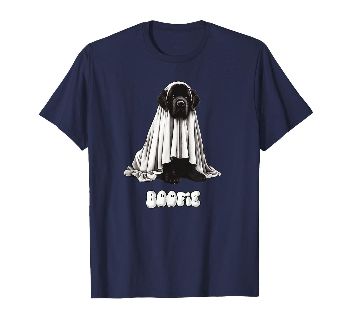 Funny Boofie Newfoundland Dog Halloween Newfie Ghost Dog Mom T-Shirt
