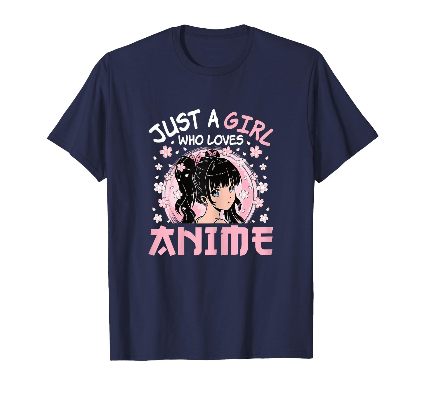 Just A Girl Who Loves Anime Cute Japanese Anime Otaku Women T-Shirt