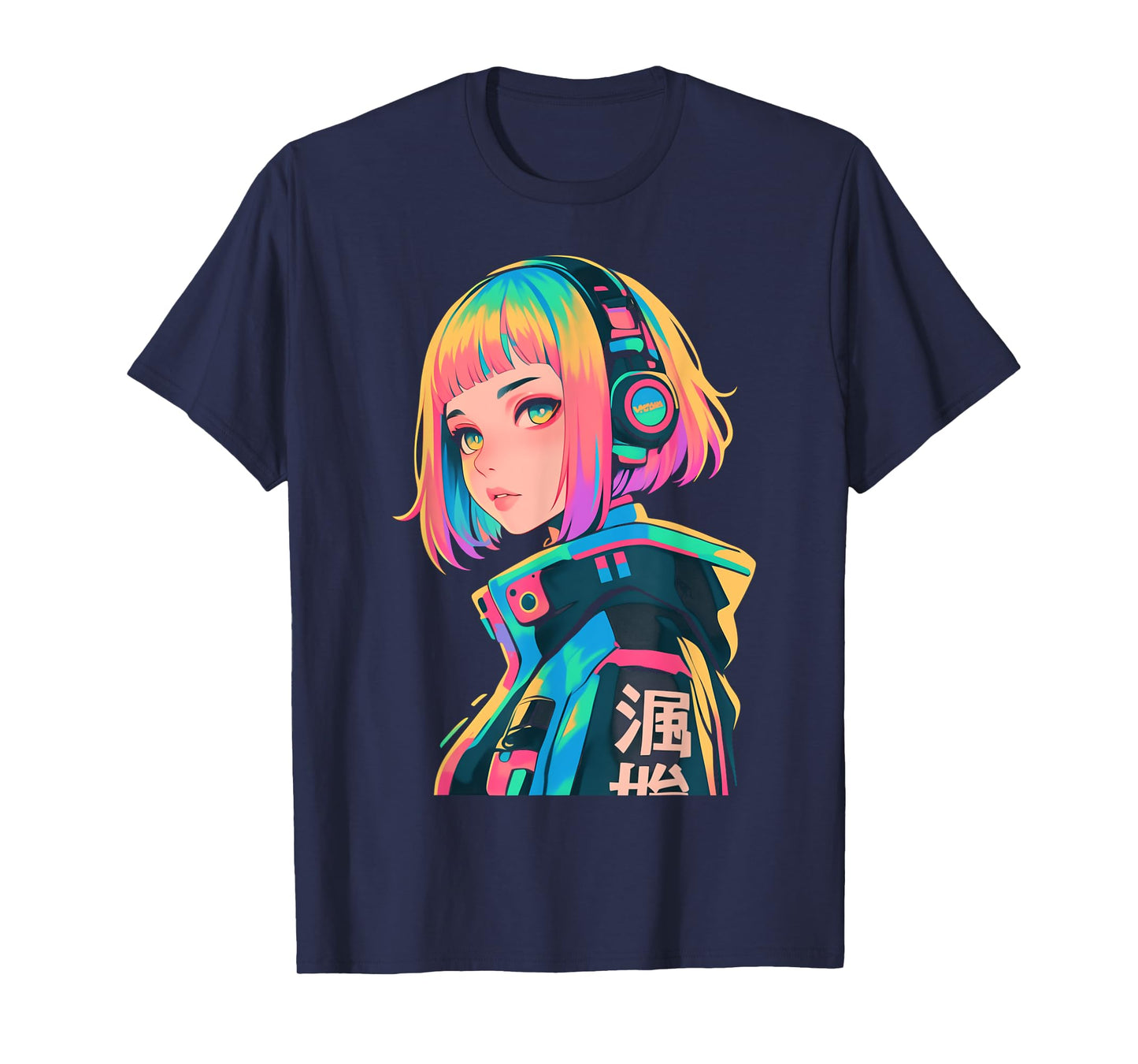Anime Manga Gamer Girl Cyberpunk Aesthetic Techwear Harajuku T-Shirt