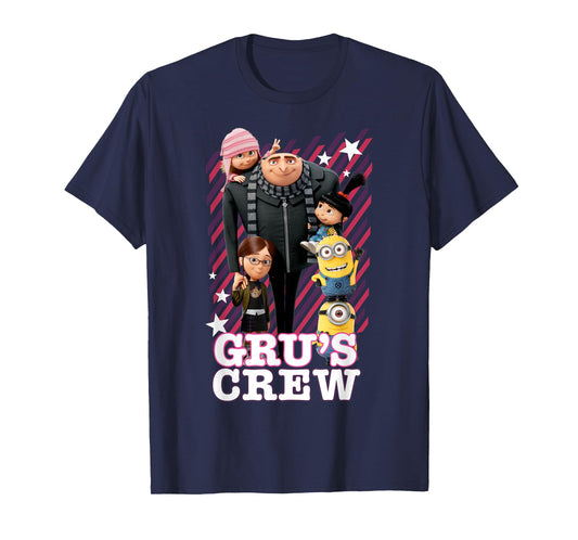 Despicable Me Minions Grus Whole Crew Graphic T-Shirt T-Shirt
